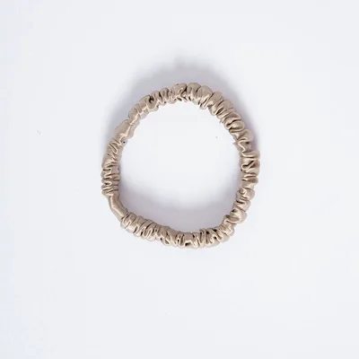 Silk Fine Hair Band Multicolor Does Not Hurt Hair Elastic Hair Band Apricot - Shop at LoveMi