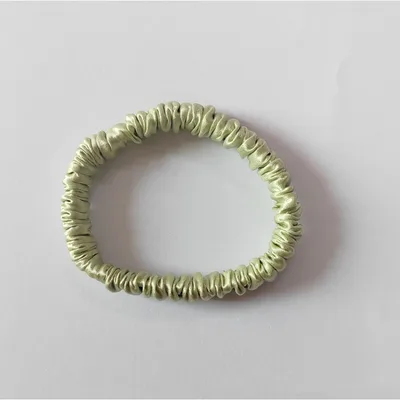 Silk Fine Hair Band Multicolor Does Not Hurt Hair Elastic Hair Band Bean Green - Shop at LoveMi