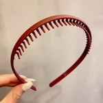 Hair Comb Wine Red