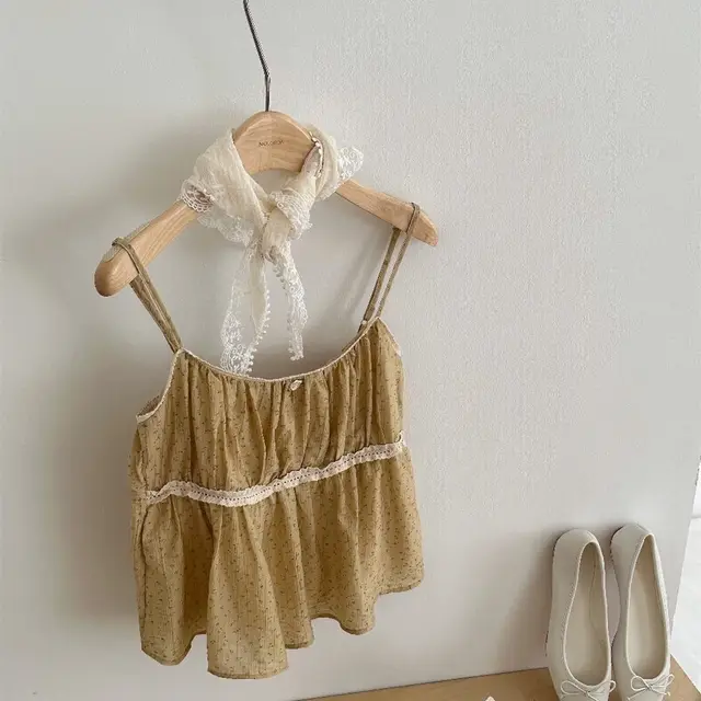 Women's Summer Floral Short Vest Top Khaki - Shop at LoveMi