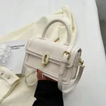Crossbody Women's Bag Niche Commuter Bag Large Capacity - White