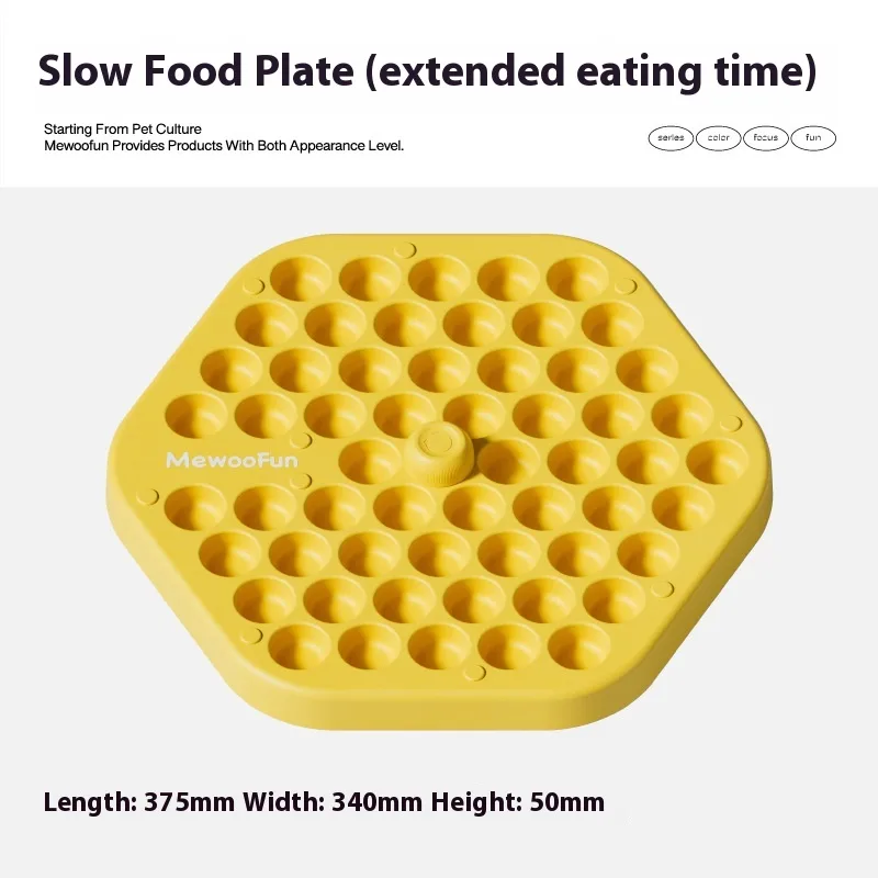 Dog Slow Food Leakage Food Feeder Pet Interactive Food Storage Training Toys Slow Food Plate - Shop at LoveMi
