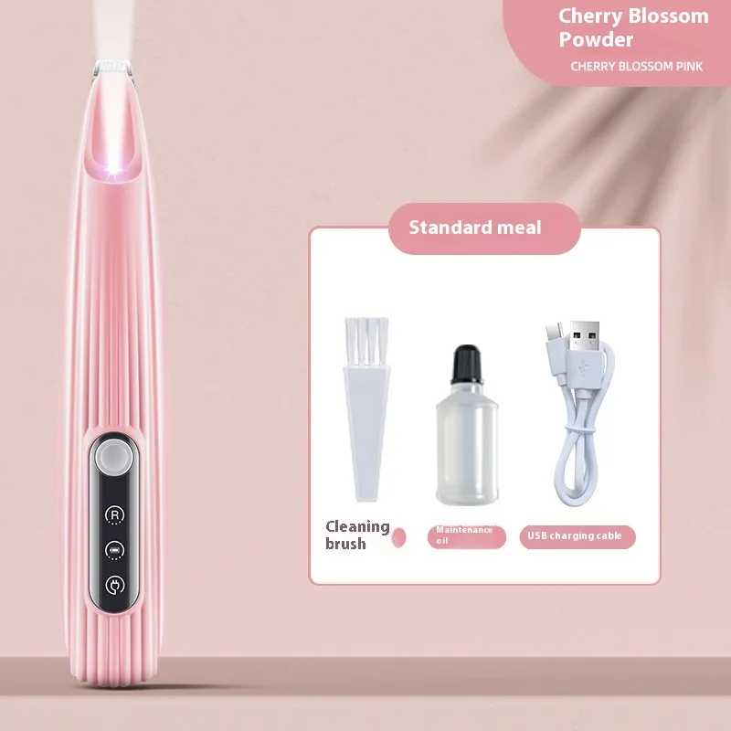 Pets Efficient LED Shaving Cat Dog Foot Hair Electric Clipper Pet Products - F2 Pink - View 1