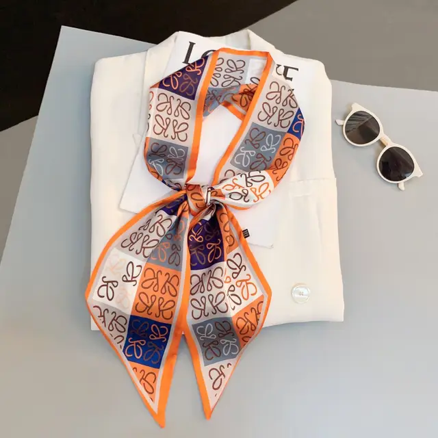 Long Decorative Shirt Scarf Summer Korean Style Hair Band Light Luxury Xjj01 - Shop at LoveMi