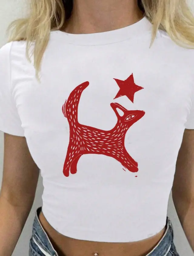 Women's Summer Slim Fit All match Short Sleeve T shirt Syrow05 - Shop at LoveMi