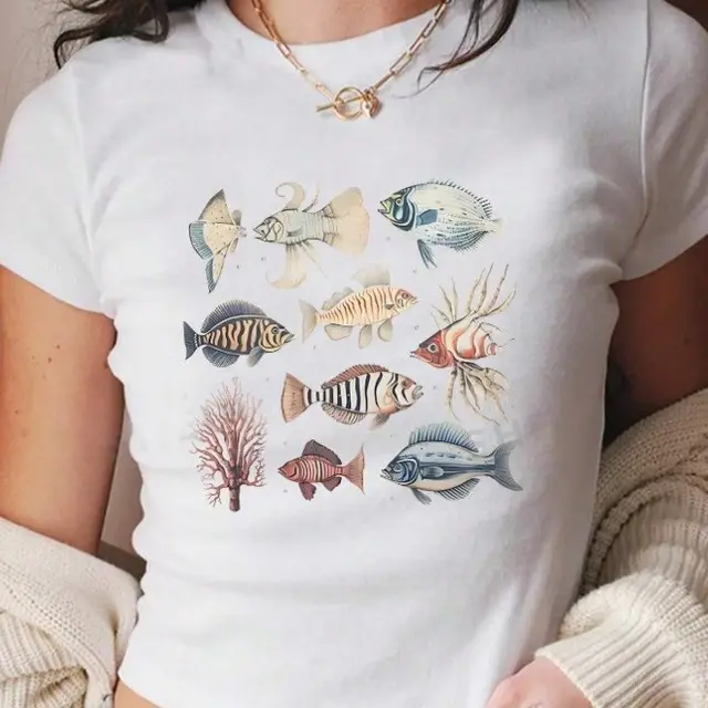 Women's Hot Girl Summer Slim Fit All match Short Sleeve T shirt Syrow06 - Shop at LoveMi