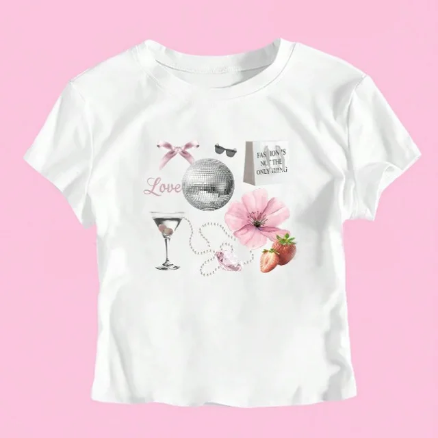 Women's Summer Slim Fit All match Short Sleeve T shirt Syrow11 - Shop at LoveMi