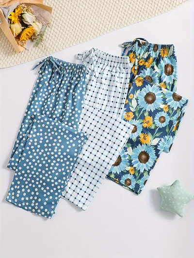 Milk Silk Pajama Pants Long Women's Thin Breathable L828384 Xl - Shop at LoveMi