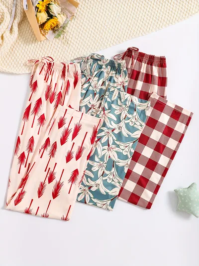 Milk Silk Pajama Pants Long Women's Thin Breathable L888990 S - Shop at LoveMi