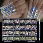 Manicure 24 Grid Diamond Jewelry Suit - 02Ab Drill