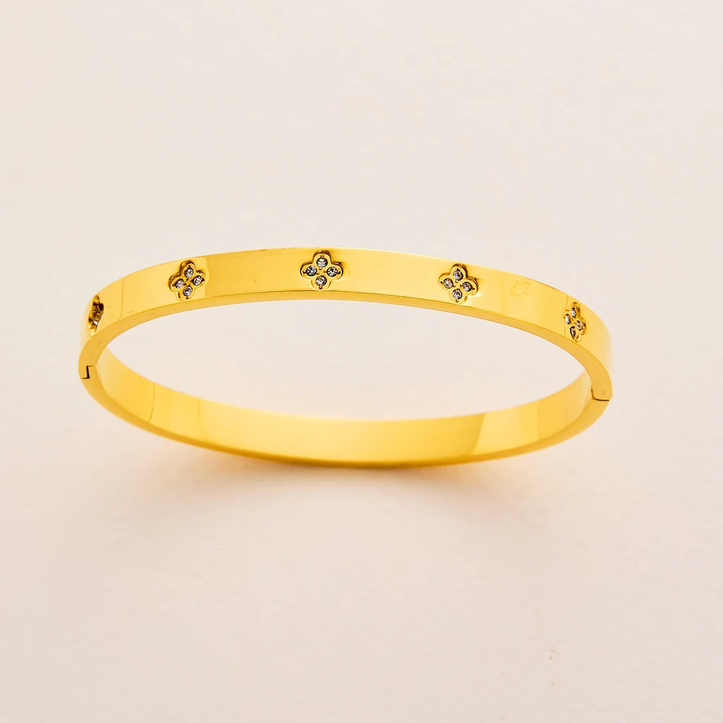 Diamond Titanium Steel Bracelet Design Niche - Gold