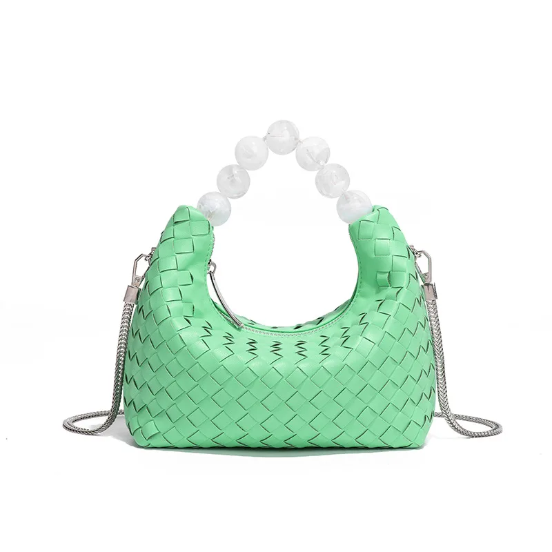 Women's Fashion Simple Style Pearl Tote Green - Shop at LoveMi