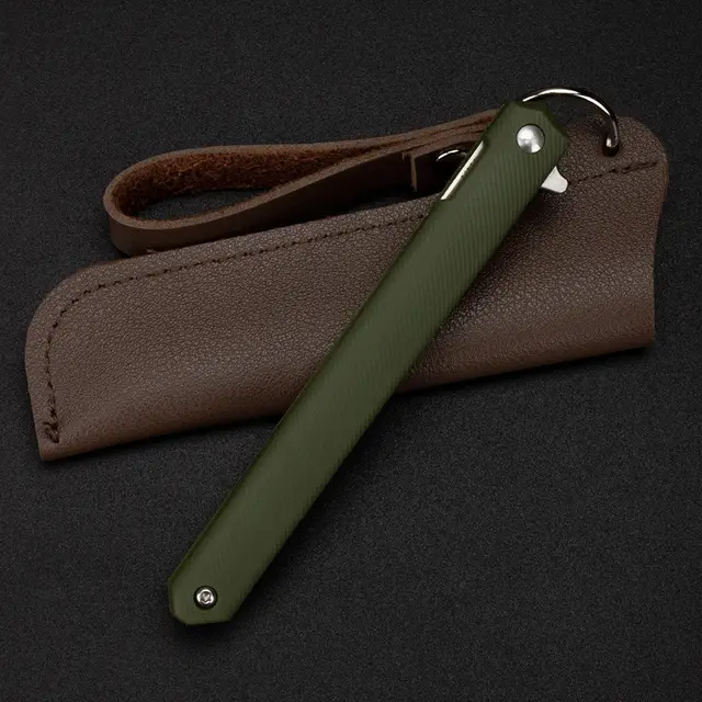 Simple And Portable Outdoor Mini Folding Knife Army Green - Shop at LoveMi
