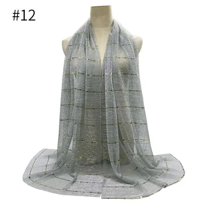 Spring And Summer Women's Bag Scarf Thin Breathable Solid Color Crumpled Panel Pressing Polyester Scarf #12 - Shop at LoveMi