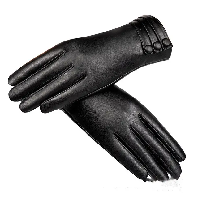 Women's Winter Outdoors Fleece lined Touch Screen Thermal Gloves Black - Shop at LoveMi