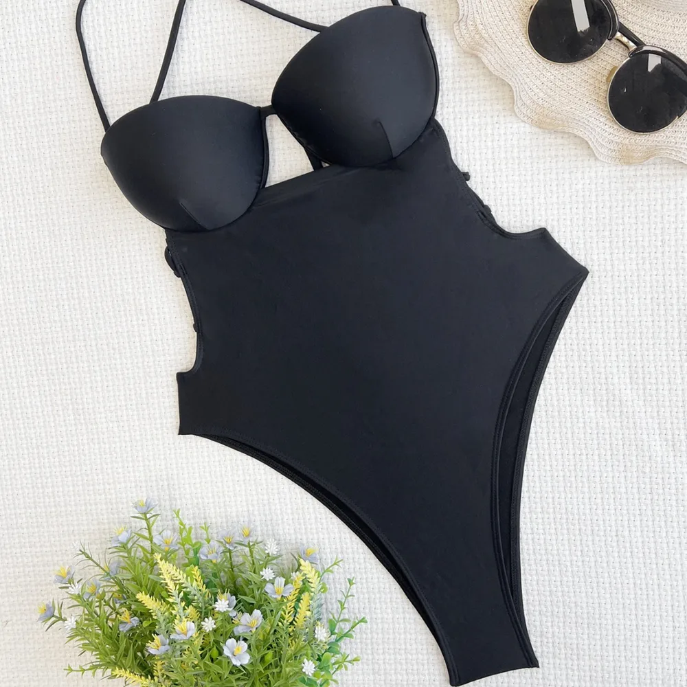 One piece Swimsuit Sexy Bikini For Women Black - Shop at LoveMi