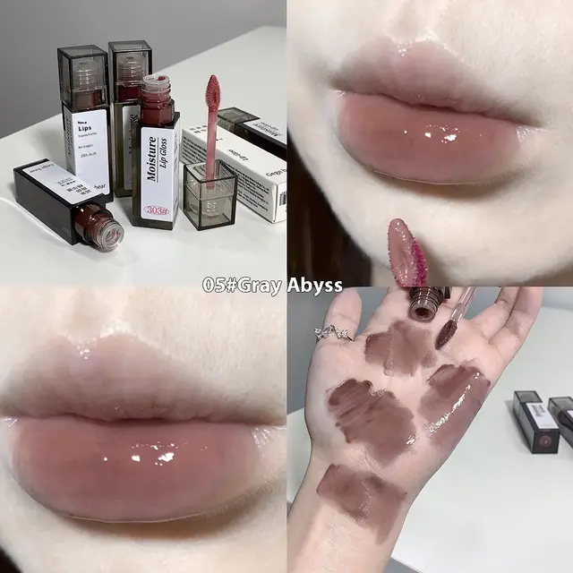 Moisturizing Lip Honey Moisturizing Water Light Mirror Lip Lacquer White Makeup No Stain On Cup Lipstick Gray Abyss - Shop at LoveMi