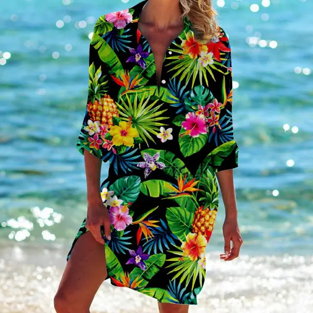 Flowers And Plants 3D Printed Top Bikini Shirt Cxnt35 S327 - Shop at LoveMi