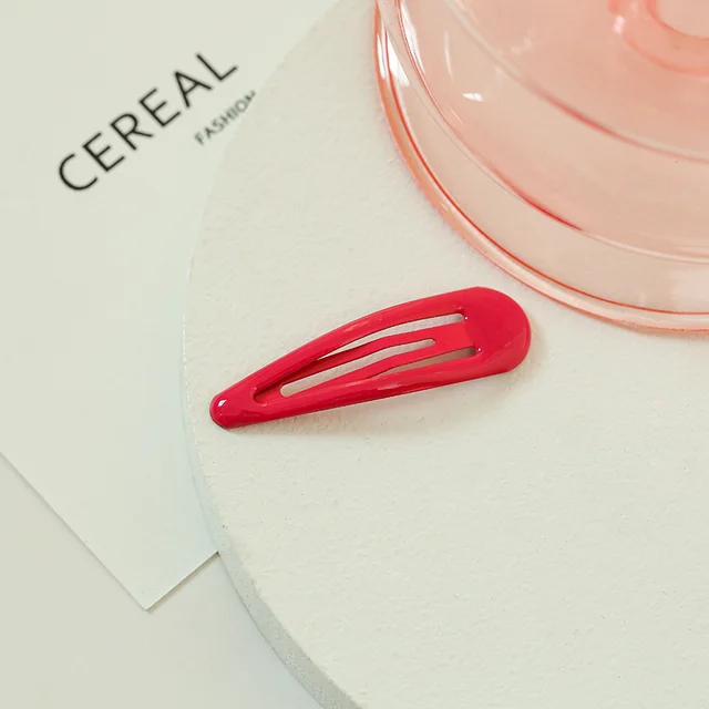 Drop shaped Clip Paint Epoxy Female BB Clip Headdress Hairpin No.15 - Shop at LoveMi