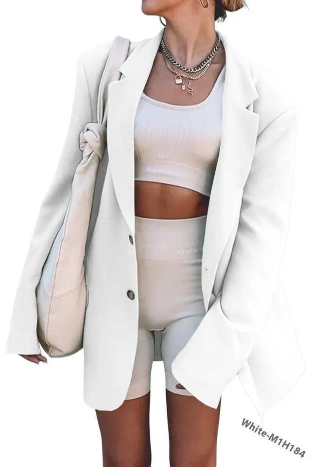 European And American Elegant Small Suit Coat White - Shop at LoveMi