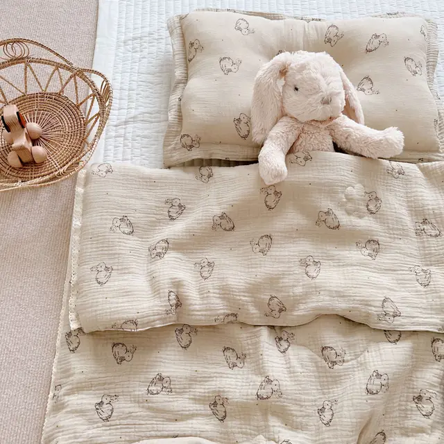Pure Cotton Class A Double layer Gauze Summer Air conditioning Thin Duvet Pudding Rabbit - Shop at LoveMi