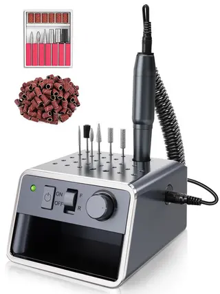 Minimalist And Long-lasting Nail Polish Machine Set - Black