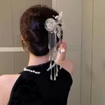 Retro Butterfly Tassel Hairpin Silver Simple Women - Butterfly Hair Clasp Hairpin