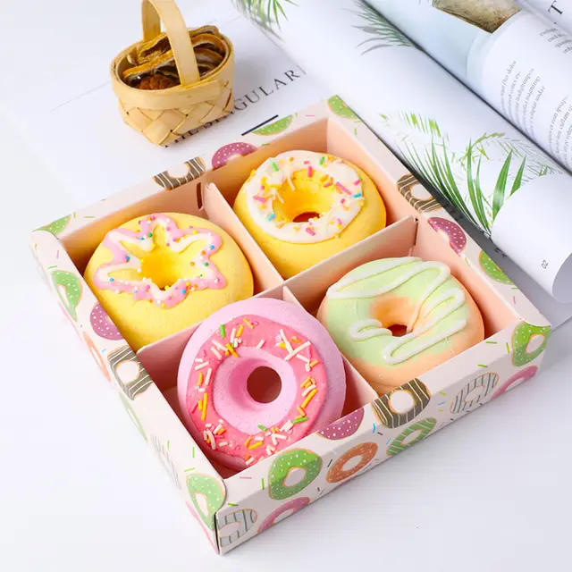 Cross border Manufacturers Cartoon Donut Explosion Salt Bath Set 400G - Shop at LoveMi