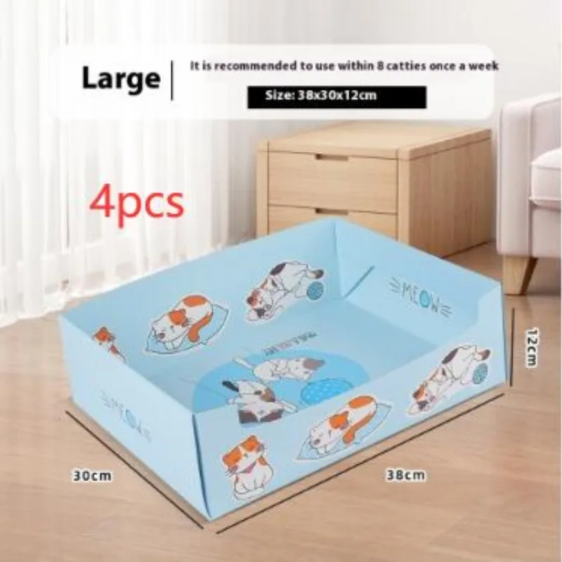 Portable Folding Semi open Thickened Disposable Litter Box Litter Box Large J9 - Shop at LoveMi