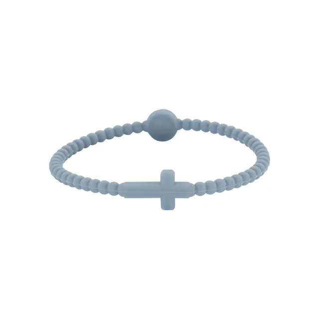 Simple Thin Cross Silicone Bracelet M Code No 13 - Shop at LoveMi
