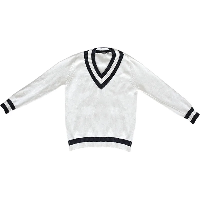 Summer And Autumn Set British Academy Style Long Sleeved Knitted Sweater - Shop at LoveMi