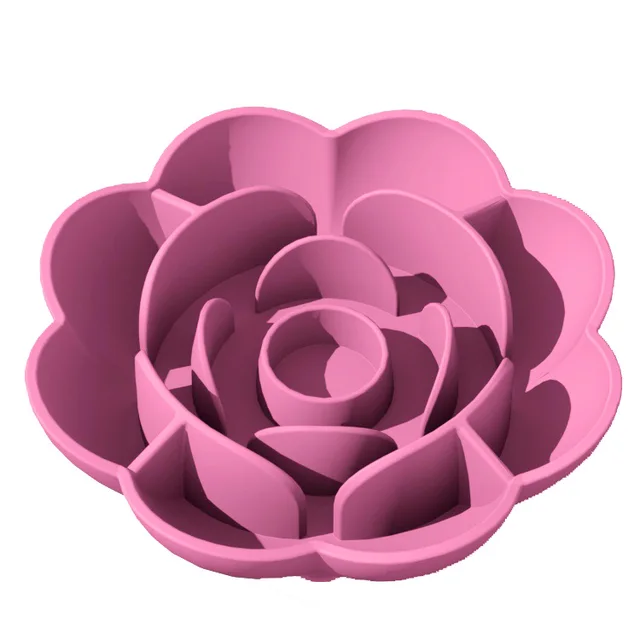 Non slip Slow Feeding Silicone Dog Food Bowl Easy To Clean Perfume Bag Red - Shop at LoveMi