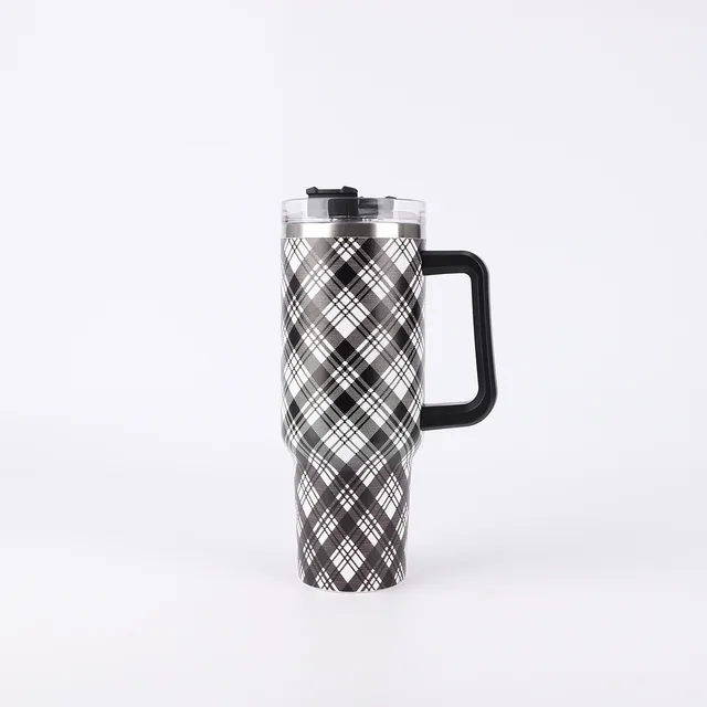 40oz Large Ice Cup Printing Handle Coffee Cup 1200ml Style42 - Shop at LoveMi