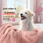 Dog Pet Quick-drying Bath Towel - Size M Pink - View 1