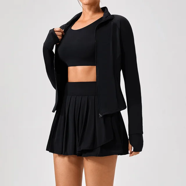 Summer Outdoor UV proof Long Sleeve Sun Protection Clothing Coat Black - Shop at LoveMi