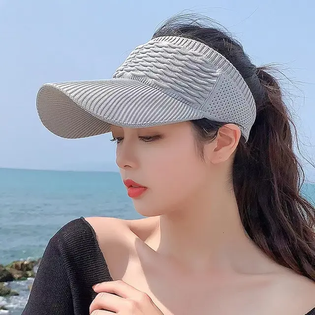 Scale Air Top Internet Celebrity Knitted Baseball Peaked Cap Outdoor Sports Sun Hat Gray - Shop at LoveMi