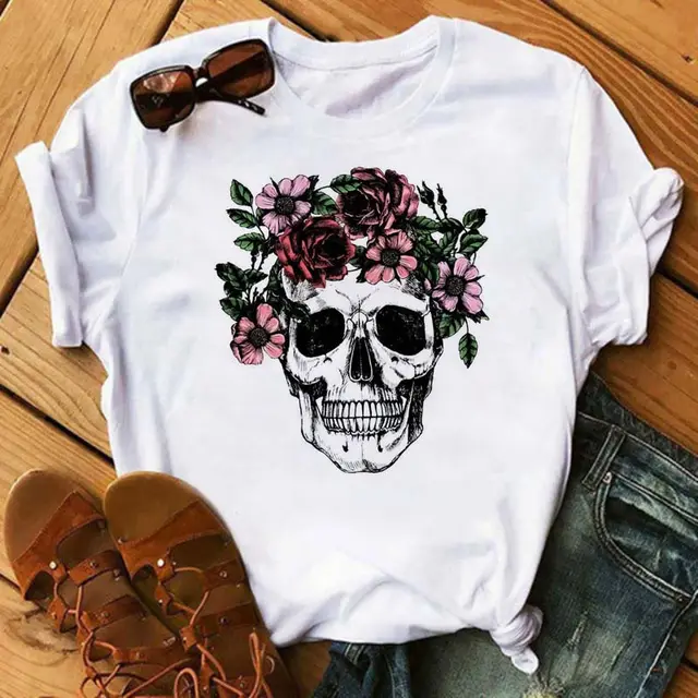 Vintage Print Letter Fashion Clothing Short sleeved T shirt Bt7690 - Shop at LoveMi