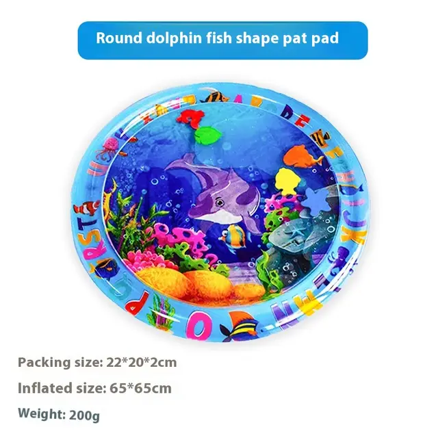 Cartoon Environmentally Friendly Thickened Large Crawling Shot Water Cushion Dolphin Fish Style - Shop at LoveMi