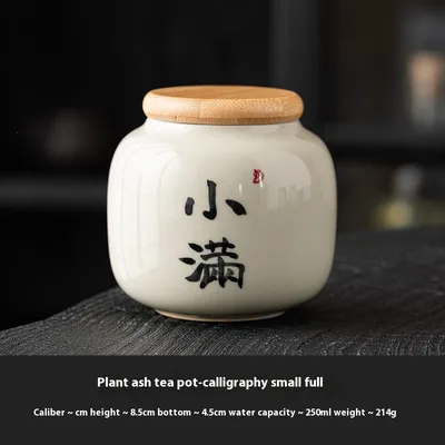 Tea Pot Ceramic Mini Grass And Wood Gray Small Full - Shop at LoveMi