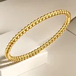 Bracelet Female Titanium Steel European And American Non-fading - Steel Round Beads Bracelet
