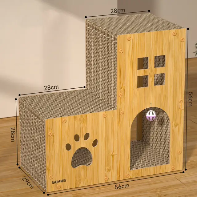 Corrugated Paper Scratch resistant Multifunctional Cat Scratch Board Cat Nest Extra Large Chair - Shop at LoveMi