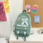 Ins Mori Style Grade Junior High School Student Backpack - Green