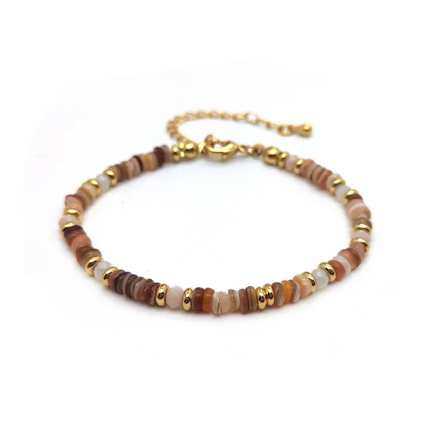 Colorful Natural Shell Hand woven Beads Retro Twin Bks230006A - Shop at LoveMi