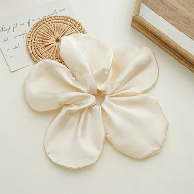 Female Summer Large Size Flower Hairband Beige - Shop at LoveMi