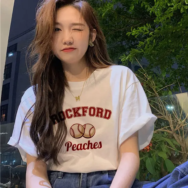 Short sleeved Women's Clothing Ins Fashion Printing Fashion All matching Baseball - Shop at LoveMi