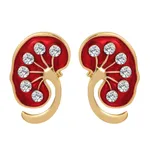 Kidney Brooch Gold