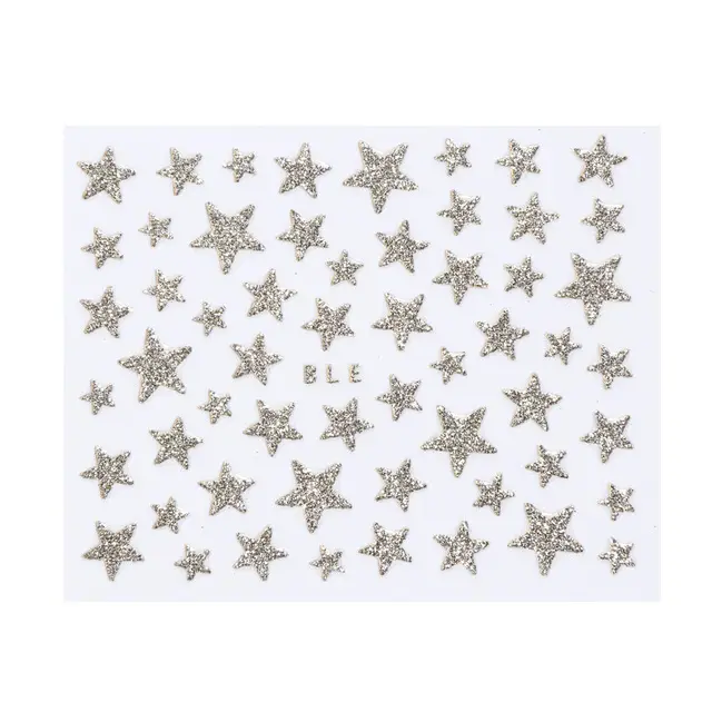 Nail Sticker I Laser Glitter XINGX Adhesive Backing Stickers Gold - Shop at LoveMi