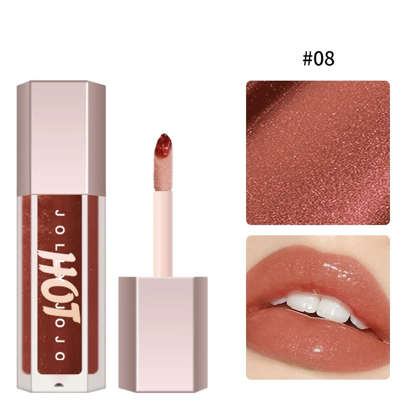 Transparent Lip Gloss Highlight Brightening Full Lips Lip Lacquer - 08Color - View 1