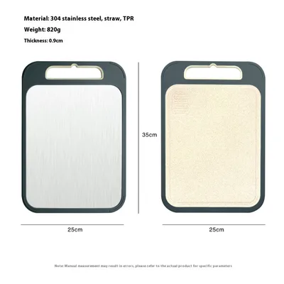 304 Stainless Steel Cutting Board Double sided Available Dark Gray - Shop at LoveMi