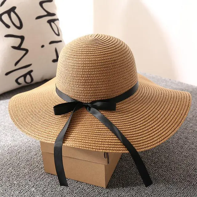 Women's Summer Beach Foldable Sun Hat Khaki - Shop at LoveMi